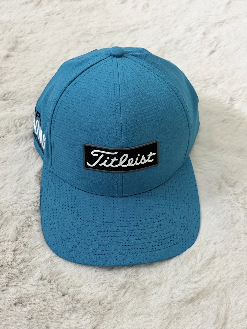 NWT Titleist Tour Performance Snapback Golf Hat Blue Lightweight Adjustable